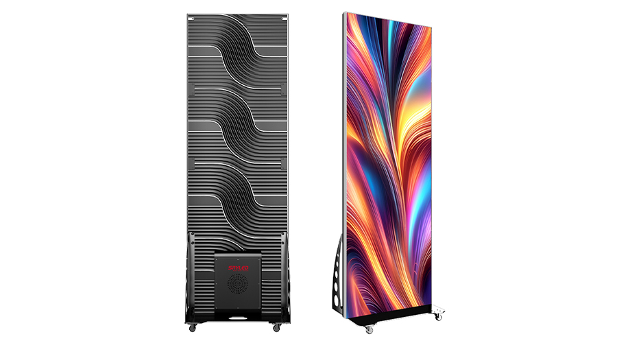 Videowall LED portátil GOB Slim Stand configuración múltiple retail