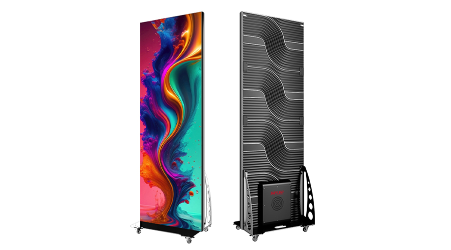 GOB Slim Stand pantalla LED portátil instalación en punto de venta