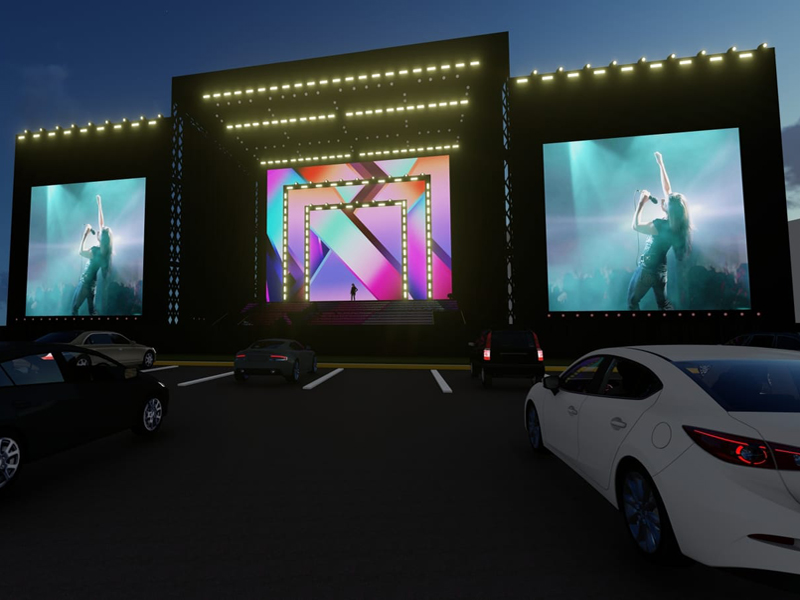 Panel LED alquiler festival evento instalación videowall