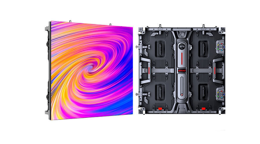 Panel LED GOB P2.6 vista frontal Indoor 500x500mm para eventos