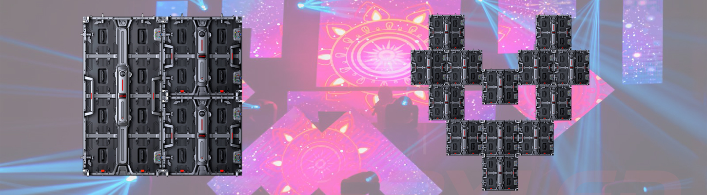Panel LED modular alquiler interior exterior Serie R SRYLED instalación en escenario