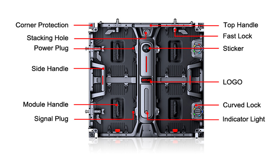 Videowall LED modular alquiler interior exterior configuración evento