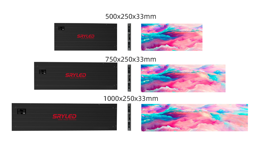 Panel LED HD Serie W3 detalle grosor 33mm perfil ultradelgado